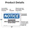 Signmission Danger Area Under Construction Do Not Enter OSHA Notice Sign, Plastic, 14in W x 10in L, 2PK OS-2PACK-NS-P-1014-L-10894 - alternate 5